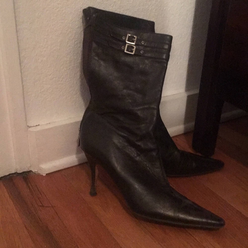 Brown Banana Republic boots.